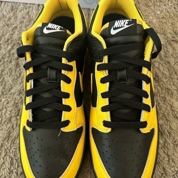New Nike Dunk Low Taxi Custom By You Size 11.5 Gum Bottom Box Yellow Black - Picture 4 of 8